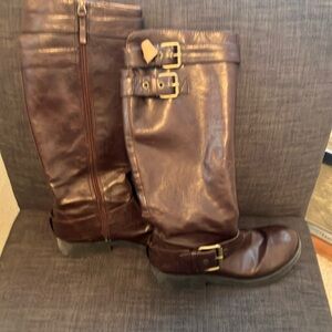 Nine West Brown Boots with Buckles